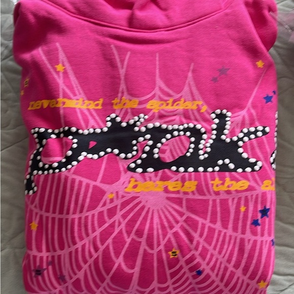 Sp5der Hoodie V1 pink - Picture 1 of 2